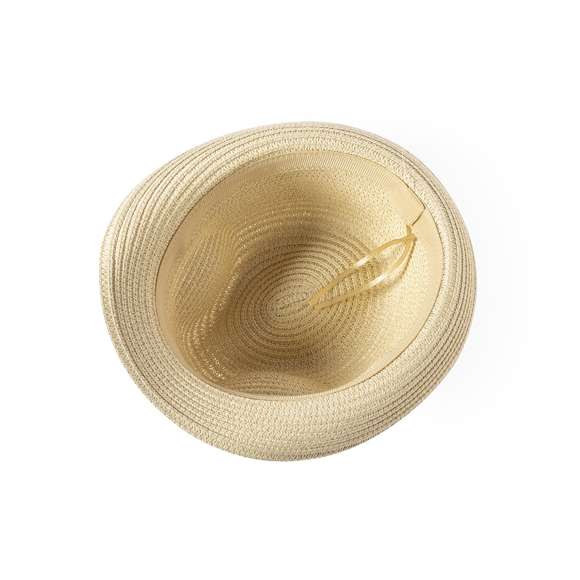 Sombrero de alta calidad en material sintético. Ajustable desde el interior, con cinta exterior y confortable cinta interior. Disponible en variada gama de colores.