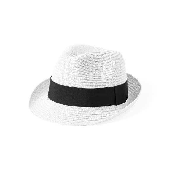 Sombrero de alta calidad en material sintético. Ajustable desde el interior, con cinta exterior y confortable cinta interior. Disponible en variada gama de colores.