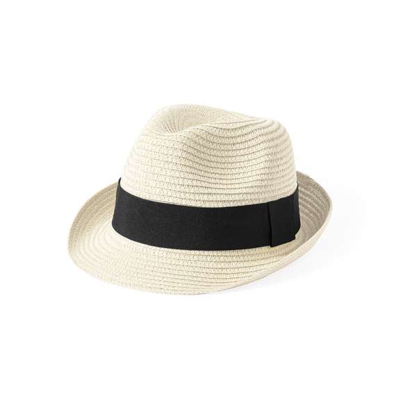 Sombrero de alta calidad en material sintético. Ajustable desde el interior, con cinta exterior y confortable cinta interior. Disponible en variada gama de colores.