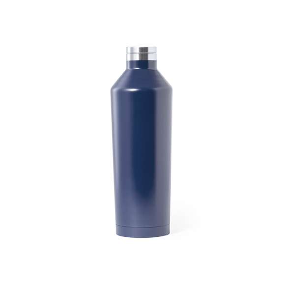 Bidón térmico de acero inox, con doble pared y aislamiento de cobre al vacío, que permite mantener el calor y el frio durante un tiempo más prolongado, llegando a las 12 y 48 horas respectivamente. De 800ml de capacidad, con tapón de seguridad libre de BPA y disponible en variada gama de colores metalizados. Presentado en atractiva caja de diseño.