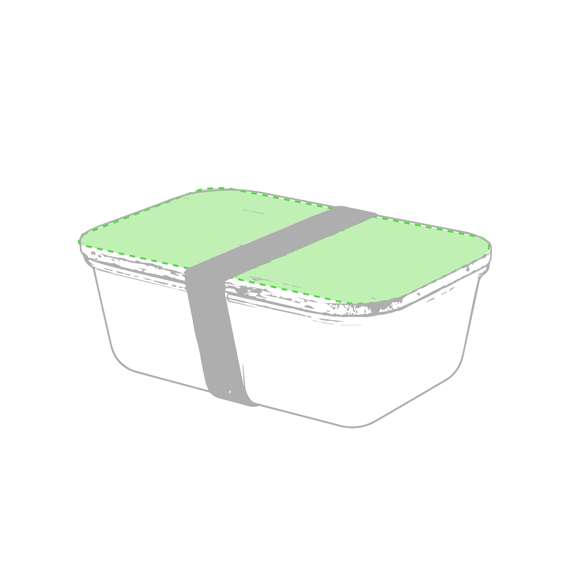  	Fiambrera de 1l en resistente material PP veteado libre de BPA, con tapa de bambú. Cinta elástica de seguridad en tapa y certificación Food Grade, garantizando la seguridad cuando los alimentos entran en contacto con el material usado para fabricar el producto.