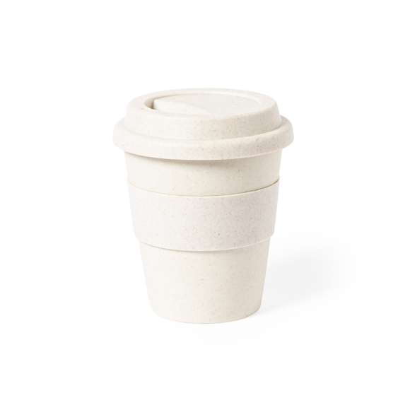 Vaso fabricado en PP veteado y de 350ml de capacidad. Tira antiquemaduras y tapa dosificador en TPR. Certificación Food Grade, garantizando la seguridad cuando los alimentos entran en contacto con el material usado para fabricar el producto.