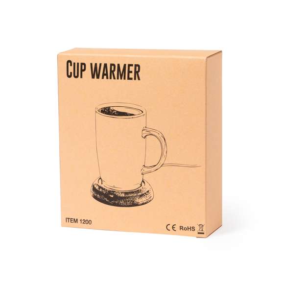 Calentador de tazas de línea nature, fabricado en bambú. Conexión USB y superficie metálica especialmente diseñada para mantener el calor, con base antideslizante en antelina. Presentado en caja individual de diseño eco. Disponible manual de instrucciones en español e inglés.