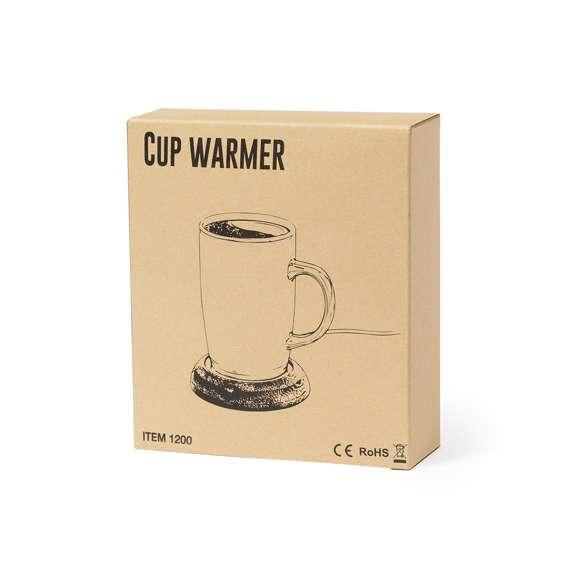 Calentador de tazas de línea nature, fabricado en bambú. Conexión USB y superficie metálica especialmente diseñada para mantener el calor, con base antideslizante en antelina. Presentado en caja individual de diseño eco. Disponible manual de instrucciones en español e inglés.