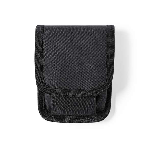 Completo kit de reparación para bici de 14 accesorios. Presentado en resistente estuche de poliéster 600D, con cierre de velcro. Incluye desmontadores de cubierta, multiherramienta y kit de reparación de pinchazos.