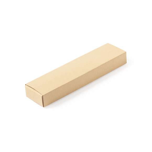 Bolígrafo USB de línea nature. Con memoria USB de 16GB de capacidad integrada en la capucha y fabricado en madera, para así fomentar la utilización de materiales naturales. De mecanismo giratorio y con tinta azul. Presentado en atractiva caja de acabado kraft.