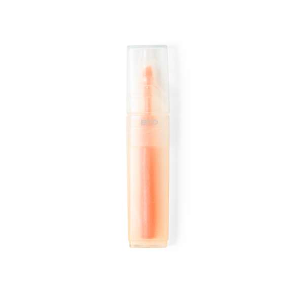 Marcador fluorescente de línea nature fabricado en RPET, elaborado a partir de plástico reciclado para así fomentar la reutilización de residuos plásticos y ayudar a la sostenibilidad del planeta. Con cuerpo transparente y capucha a juego. Con distintivo RPET impreso en el marcador.
