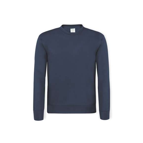 Sudadera para adulto unisex. Fabricada en combinación de materiales algodón orgánico peinado y poliéster RPET, de 280g/m2. Cuello, puños y cintura de punto canalé 2x1, hombros con costura. Con etiqueta distintiva eco.  Con certificación GOTS (Global Organic Textile Standard) y GRS (Global Recycled Standard) que acreditan el origen eco-friendly del material utilizado en la fabricación del producto.  Disponible en extensa gama de colores y en tallas XS, S, M, L, XL, XXL, 3XL.