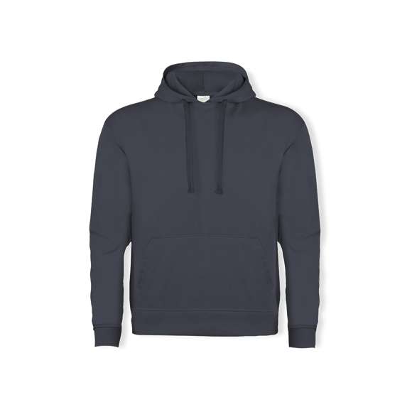 Sudadera para adulto unisex con capucha. Fabricada en combinación de materiales algodón orgánico peinado y poliéster RPET de 280gsm. Bolsillo canguro y capucha forrada de punto liso, con cordones a juego. Cuello, puños y cintura de punto canalé 2x1, hombros con costura. Con etiqueta distintiva eco. Con certificación GOTS (Global Organic Textile Standard) y GRS (Global Recycled Standard) que acreditan el origen eco-friendly del material utilizado en la fabricación del producto. Disponible en variada gama de colores. Tallas XS, S, M, L, XL, XXL, 3XL.