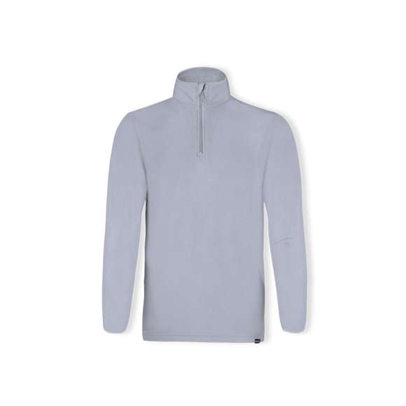 Chaqueta unisex en cálido y suave micro polar fleece RPET de 155g/m2 con tratamiento anti-pilling. Material elaborado a partir de plástico reciclado, para así fomentar la reutilización de residuos plásticos y contribuir a la sostenibilidad del planeta. Con distintivo eco en dobladillo inferior de la prenda.  Cuello con cierre de cremallera y cintura elástica. Disponible en tallas S, M, L, XL, XXL.