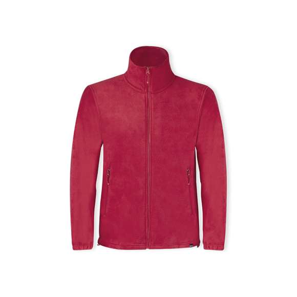 Chaqueta en cálido y suave polar fleece RPET de 280g/m2 con tratamiento anti-pilling. Material elaborado a partir de plástico reciclado, para así fomentar la reutilización de residuos plásticos y contribuir a la sostenibilidad del planeta. Con distintivo eco en dobladillo inferior de la prenda.Con cuello alto, y puños con ribete elástico. Cierre frontal de cremallera con cinta en tirador y bolsillos laterales con cierre de cremallera invisible. Disponible en variada gama de colores y en tallas S, M, L, XL, XXL.