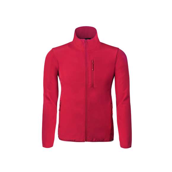 Chaqueta impermeable y transpirable en combinación de materiales RPET, elaborados a partir de plástico reciclado, para así fomentar la reutilización de residuos plásticos y contribuir a la sostenibilidad del planeta: exterior en soft shell y elastano de 300g/m2 con interior en 100% poliéster microfleece. Con distintivo eco en dobladillo inferior de la prenda. bramp;gt  Resistente al viento y al agua, con cierre de cremallera y tiradores a juego. Incluye bolsillo frontal en pecho y laterales con cierre de cremallera invisible y tiradores a juego. Disponible en variada gama de colores y en tallas S, M, L, XL, XXL.