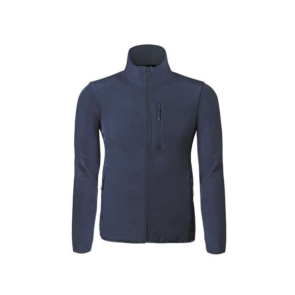Chaqueta impermeable y transpirable en combinación de materiales RPET, elaborados a partir de plástico reciclado, para así fomentar la reutilización de residuos plásticos y contribuir a la sostenibilidad del planeta: exterior en soft shell y elastano de 300g/m2 con interior en 100% poliéster microfleece. Con distintivo eco en dobladillo inferior de la prenda. bramp;gt  Resistente al viento y al agua, con cierre de cremallera y tiradores a juego. Incluye bolsillo frontal en pecho y laterales con cierre de cremallera invisible y tiradores a juego. Disponible en variada gama de colores y en tallas S, M, L, XL, XXL.