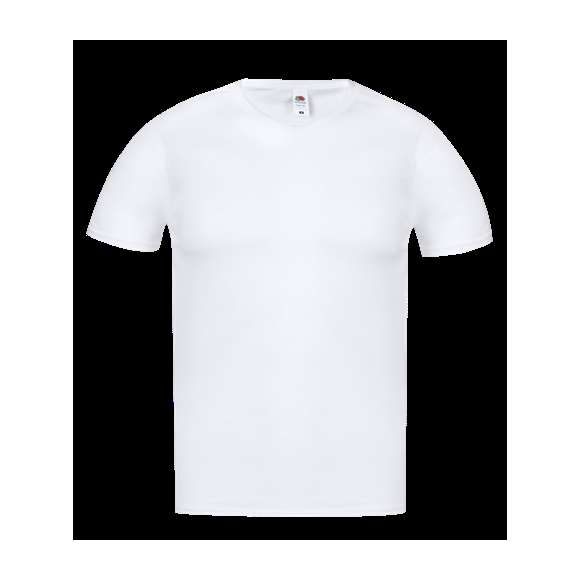 Camiseta para adulto blanca Iconic V-Neck de Fruit Of The Loom. Fabricada en material 100% algodón peinado Ring Spun de 140g/m2. De tacto suave y corte moderno, con cuello en pico estrecho de canalé 1x1 y tapeta a juego. Etiqueta fácilmente removible y disponible en tallas S, M, L, XL, XXL.
