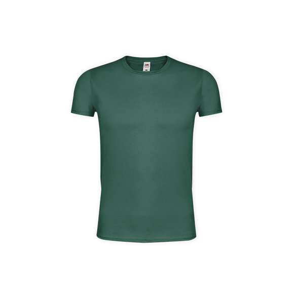 Camiseta para adulto color Iconic de Fruit Of The Loom. Fabricada en material 100% algodón peinado Ring Spun de 150g/m2 hilado en anillo. De tacto suave y corte moderno, con cuello redondo estrecho de canalé1x1 y tapeta a juego. Etiqueta fácilmente removible y disponible en variada gama de colores. Tallas S, M, L, XL, XXL.