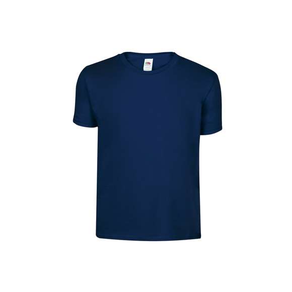 Camiseta para niño color Iconic de Fruit Of The Loom. Fabricada en material 100% algodón peinado Ring Spun de 150g/m2. De tacto suave y corte clásico, con cuello redondo estrecho de canalé 1x1 y tapeta a juego. Etiqueta fácilmente removible y disponible en variada gama de colores. Tallas 3-4, 5-6, 7-8, 9-11, 12-13, 14-15.