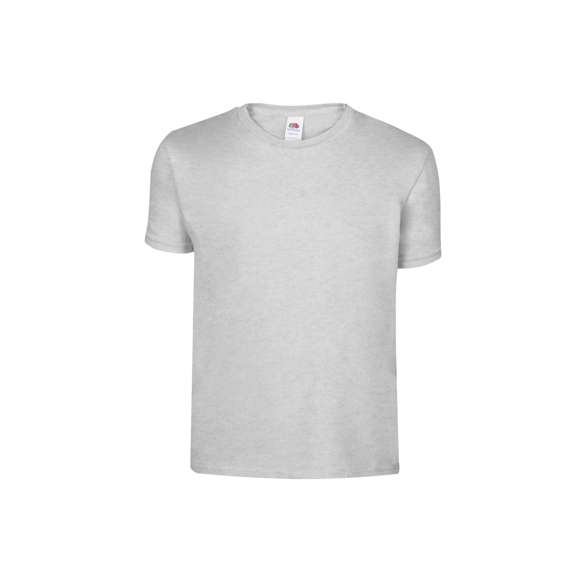 Camiseta para niño color Iconic de Fruit Of The Loom. Fabricada en material 100% algodón peinado Ring Spun de 150g/m2. De tacto suave y corte clásico, con cuello redondo estrecho de canalé 1x1 y tapeta a juego. Etiqueta fácilmente removible y disponible en variada gama de colores. Tallas 3-4, 5-6, 7-8, 9-11, 12-13, 14-15.
