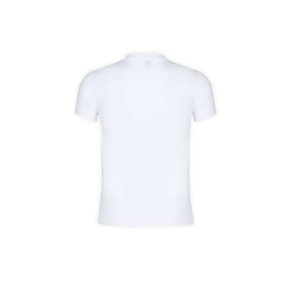 Camiseta para adulto blanca Original T de Fruit Of The Loom. Fabricada en material 100% algodón de 140g/m2. De tacto suave, con cuello redondo ribeteado y tapeta a juego. Con malla más cerrada para optimizar la calidad de impresión y disponible en tallas S, M, L, XL, XXL.