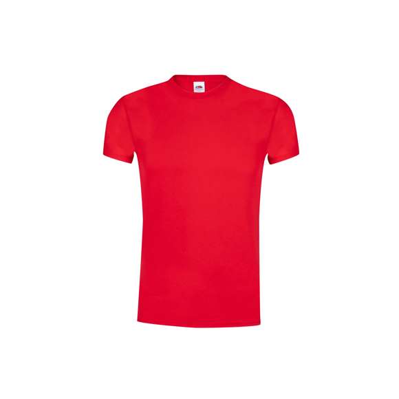 Camiseta para adulto color Original T de Fruit Of The Loom. Fabricada en material 100% algodón de 145g/m2. De tacto suave, con cuello redondo ribeteado y tapeta a juego. Con malla más cerrada para optimizar la calidad de impresión y disponible en completísima gama de colores. Tallas S, M, L, XL, XXL.