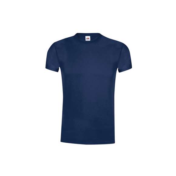 Camiseta para adulto color Original T de Fruit Of The Loom. Fabricada en material 100% algodón de 145g/m2. De tacto suave, con cuello redondo ribeteado y tapeta a juego. Con malla más cerrada para optimizar la calidad de impresión y disponible en completísima gama de colores. Tallas S, M, L, XL, XXL.