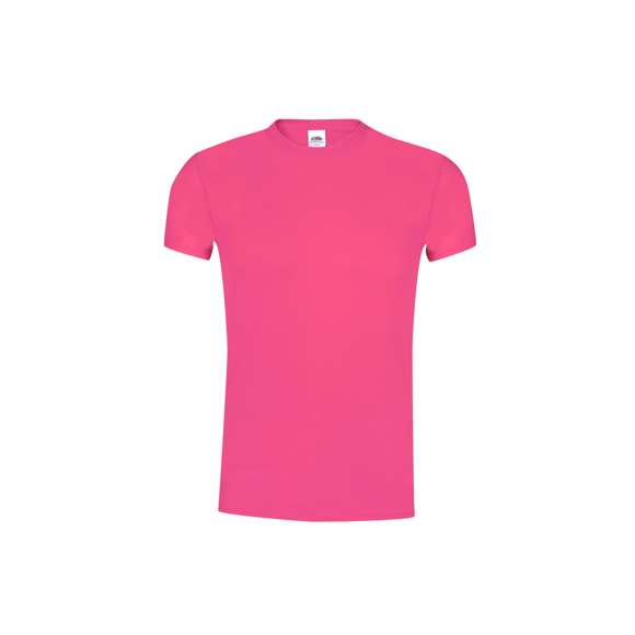 Camiseta para adulto color Original T de Fruit Of The Loom. Fabricada en material 100% algodón de 145g/m2. De tacto suave, con cuello redondo ribeteado y tapeta a juego. Con malla más cerrada para optimizar la calidad de impresión y disponible en completísima gama de colores. Tallas S, M, L, XL, XXL.