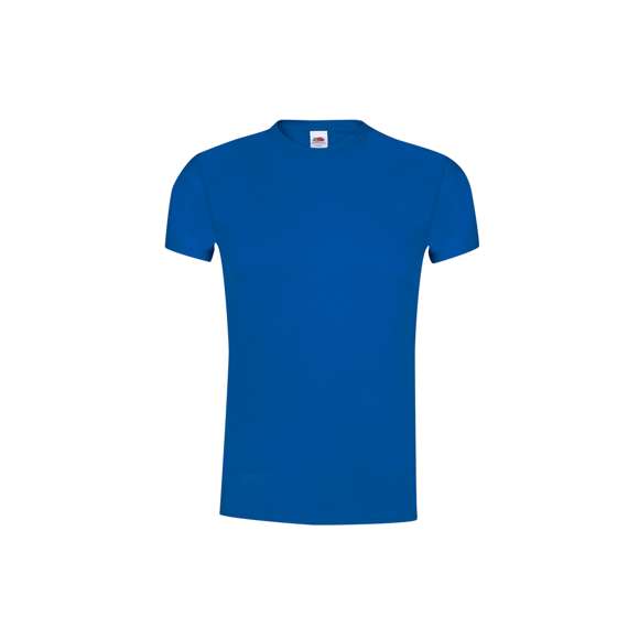 Camiseta para adulto color Original T de Fruit Of The Loom. Fabricada en material 100% algodón de 145g/m2. De tacto suave, con cuello redondo ribeteado y tapeta a juego. Con malla más cerrada para optimizar la calidad de impresión y disponible en completísima gama de colores. Tallas S, M, L, XL, XXL.