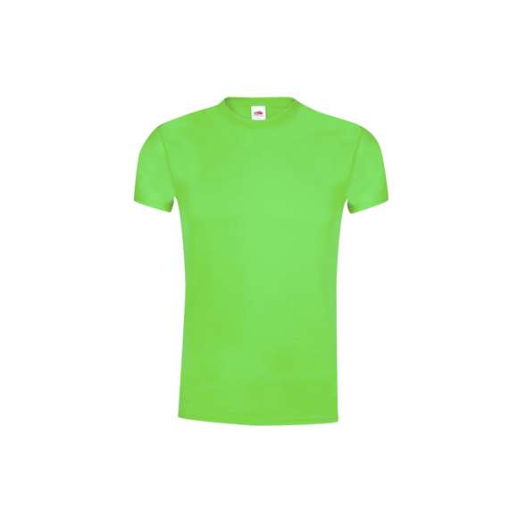 Camiseta para adulto color Original T de Fruit Of The Loom. Fabricada en material 100% algodón de 145g/m2. De tacto suave, con cuello redondo ribeteado y tapeta a juego. Con malla más cerrada para optimizar la calidad de impresión y disponible en completísima gama de colores. Tallas S, M, L, XL, XXL.