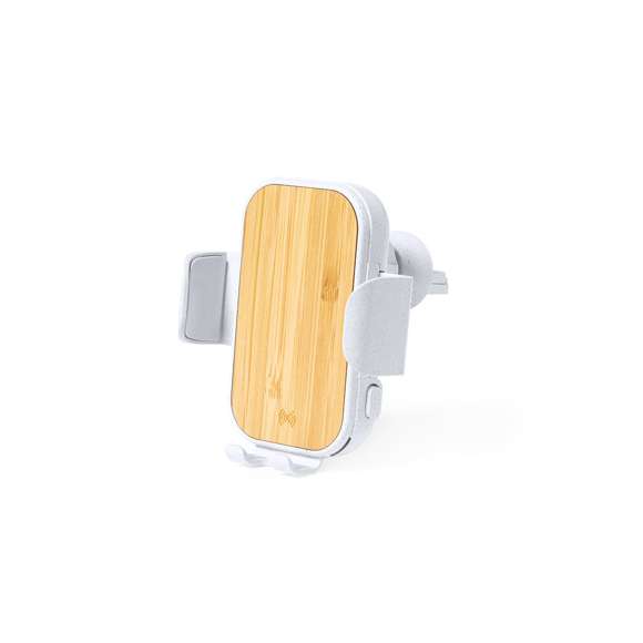 Soporte Cargador Inalámbrico de Coche Limited Edition. Un estilo innovador, donde sostenibilidad, diseño y última tecnología se combinan en una calidad premium. Fabricado en bambú y carcasa en resistente ABS y caña de trigo, para así fomentar la utilización de materias primas naturales y reducir las emisiones contaminantes . Con cargador inalámbrico de 15W. Compatible con dispositivos móviles de carga inalámbrica, con cable cargador USB C de 100 cm y manual de instrucciones en Español e Inglés incluidos.  De la perfecta combinación entre exclusividad y diseño, nace Limited Edition, una colección especial de ideas promocionales de edidición limitada. Un nuevo concepto, inspirado en la fusión de artículos premium con las últimas y más novedosas tendencias y que cuenta con una seleción limitada de unidades, convirtiendo así un regalo en una experiencia única e inolvidable.  Exclusivo estuche de presentación Limited Edition,’, con diseño protegido por derechos de propiedad industrial.  Incluida tarjeta con descripción de Limited Edition en cartón reciclado.