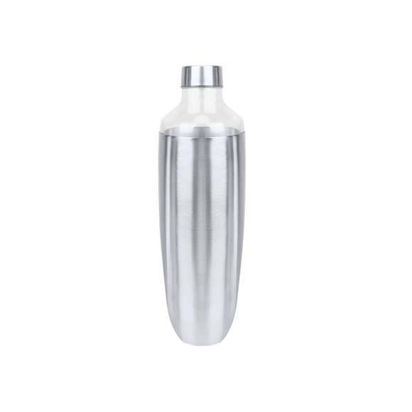 Bidón de diseño en alta calidad, de 850 ml de capacidad. Fabricado en cristal de borosilicato, que ofrece una resistencia, estética y durabilidad excepcionales, alargando su vida útil y pudiendo ser reutilizado infinidad de veces. Tapón y funda del cuerpo del bidón en acero inox. Presentado en atractiva caja de diseño.