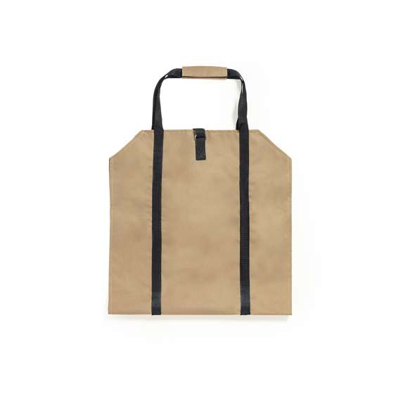  	Bolsa portaleña fabricada en resistente poliester, con un diseño muy práctico y cómodo para transportar leña sin riesgo de arañazos y heridas en las manos. Incluye dos cintas con mango antideslizante para fácil transporte y cierre de velcro. Plegado de pequeño tamaño para un sencillo almacenamiento. Presentado en bolsa individual.