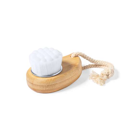  	Limpiador facial de línea nature fabricado en madera procedente de cortes naturales. Cepillo de fibras exfoliantes superfinas y extra suaves para una eficaz limpieza de la piel, favoreciendo su cuidado e higiene. Con mango ergonómico para un fácil y cómodo uso. Presentado en caja individual de diseño eco en cartón kraft.