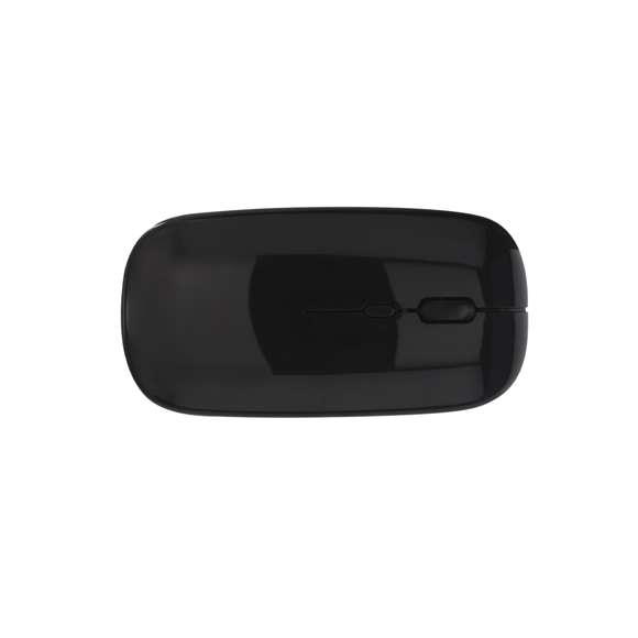 Ratón óptico inalámbrico con diseño ergonómico. Carcasa fabricada en ABS reciclado (RABS) y con certificación RCS, que garantiza el origen reciclado del mismo. Recargable USB (cable incluido) y presentado en caja individual de diseño eco en cartón kraft.