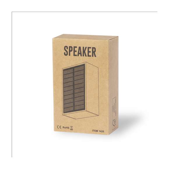  	Altavoz solar de línea nature, fabricado en bambú procedente de bosques sostenibles con certificación FSCTM. Recargable mediante paneles solares integrados o por cable USB. Conexión Bluetooth®, con 3W de potencia. Presentado en caja individual de diseño eco en cartón kraft.