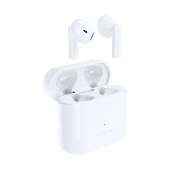 Estuche con 2 pares de auriculares intraurales en elegante acabado blanco y en 2 diseños ergonómicos. Conexión Bluetooth® 5.0, con botón de control táctil integrado en el auricular, base de carga a juego e indicadores de estado de carga. Función manos libres y recargables por USB. Presentados en una atractiva caja de diseño.