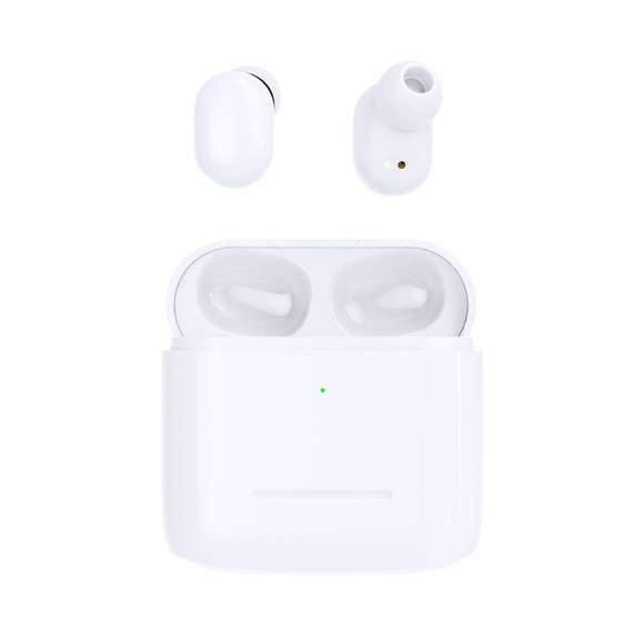 Estuche con 2 pares de auriculares intraurales en elegante acabado blanco y en 2 diseños ergonómicos. Conexión Bluetooth® 5.0, con botón de control táctil integrado en el auricular, base de carga a juego e indicadores de estado de carga. Función manos libres y recargables por USB. Presentados en una atractiva caja de diseño.