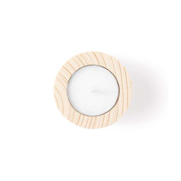 Original vela de línea nature con aroma vainilla. Base fabricada en madera natural, presentada en atractiva caja individual de diseño eco y acabado kraft.