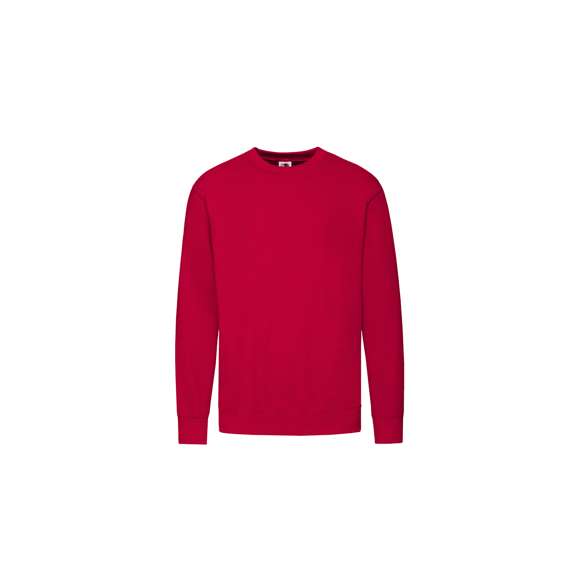 Sudadera para niño Classic Set-In Sweat de Fruit Of The Loom. Fabricada en combinación de materiales 80% algodón + 20% poliéster de 280g/m2. Con tapeta de hombro a hombro en punto liso y cuello, cintura y puños en algodón/ LYCRA®. Con etiqueta fácilmente removible y disponible en variada gama de colores. Tallas 3-4, 5-6, 7-8, 9-11, 12-13, 14-15.