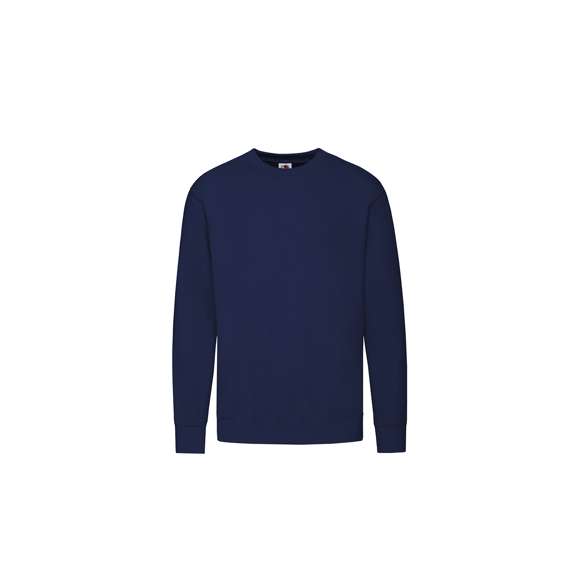 Sudadera para niño Classic Set-In Sweat de Fruit Of The Loom. Fabricada en combinación de materiales 80% algodón + 20% poliéster de 280g/m2. Con tapeta de hombro a hombro en punto liso y cuello, cintura y puños en algodón/ LYCRA®. Con etiqueta fácilmente removible y disponible en variada gama de colores. Tallas 3-4, 5-6, 7-8, 9-11, 12-13, 14-15.