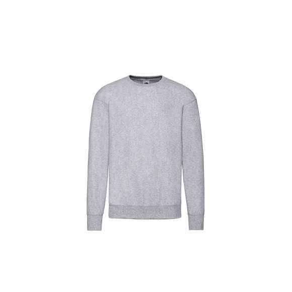 Sudadera para niño Classic Set-In Sweat de Fruit Of The Loom. Fabricada en combinación de materiales 80% algodón + 20% poliéster de 280g/m2. Con tapeta de hombro a hombro en punto liso y cuello, cintura y puños en algodón/ LYCRA®. Con etiqueta fácilmente removible y disponible en variada gama de colores. Tallas 3-4, 5-6, 7-8, 9-11, 12-13, 14-15.