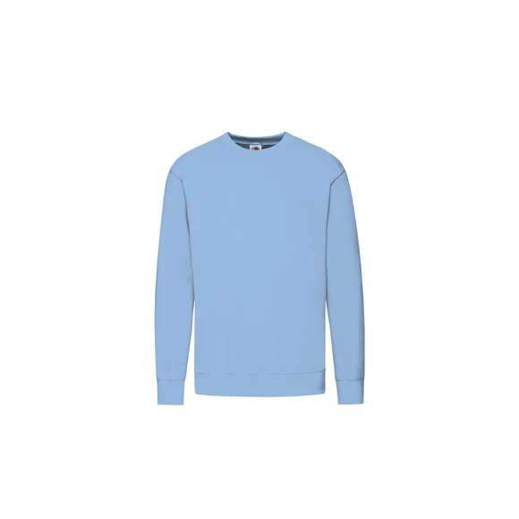 Sudadera para niño Classic Set-In Sweat de Fruit Of The Loom. Fabricada en combinación de materiales 80% algodón + 20% poliéster de 280g/m2. Con tapeta de hombro a hombro en punto liso y cuello, cintura y puños en algodón/ LYCRA®. Con etiqueta fácilmente removible y disponible en variada gama de colores. Tallas 3-4, 5-6, 7-8, 9-11, 12-13, 14-15.