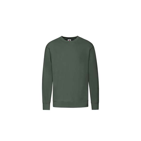 Sudadera para niño Classic Set-In Sweat de Fruit Of The Loom. Fabricada en combinación de materiales 80% algodón + 20% poliéster de 280g/m2. Con tapeta de hombro a hombro en punto liso y cuello, cintura y puños en algodón/ LYCRA®. Con etiqueta fácilmente removible y disponible en variada gama de colores. Tallas 3-4, 5-6, 7-8, 9-11, 12-13, 14-15.