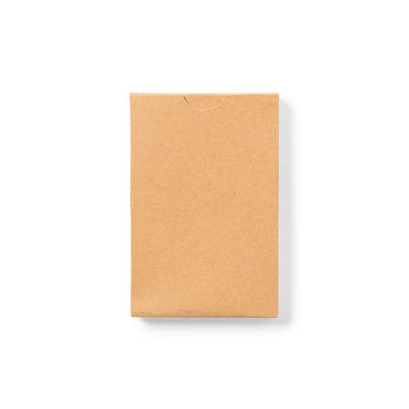 Juego de concienciación ecológica fabricado en cartón reciclado. Set de 36 tarjetas en caja individual de cartón reciclado.