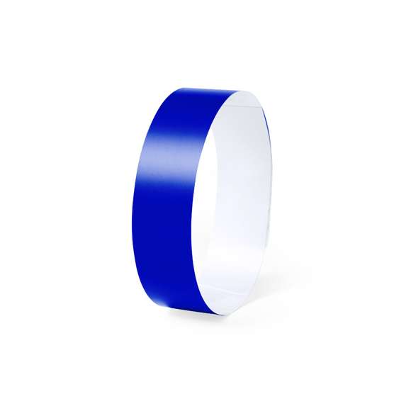 Pulsera para eventos en fibra sintética irrompible. Con cierre adhesivo de seguridad, resistente al agua y presentada en plancha troquelada de 10 piezas con numeración individual. En talla única para adulto y disponible en extensa gama de colores.