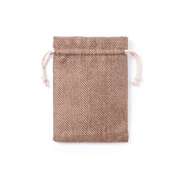  	Bolsa de presentación de inspiración nature y acabado cosido, fabricada en poliéster. Con cierre de cordón y disponible en variada gama de colores.
