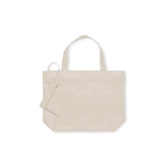 Original bolsa con neceser a juego, fabricada en resistente poliéster 600D. Compartimento principal y neceser interior con cierre de cremallera. Disponible en variada gama de colores, con asas medianas a juego (56x3 cm).