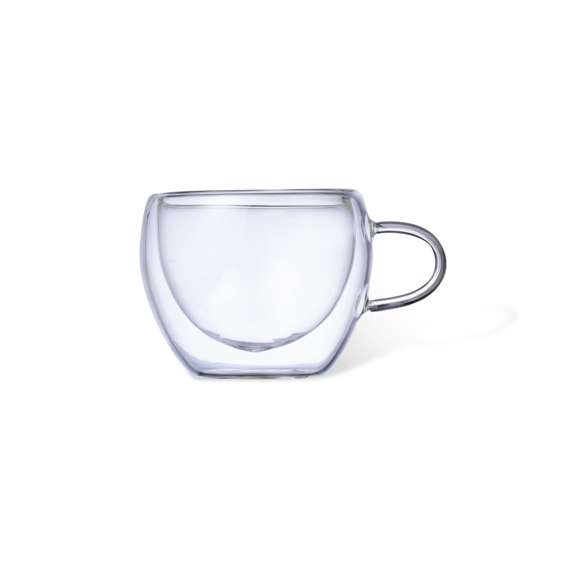 Set de 2 tazas de doble pared y 90 ml de capacidad. Fabricadas en cristal de borosilicato, que ofrece una resistencia y durabilidad excepcionales, alargando su vida útil y pudiendo ser reutilizado infinidad de veces. Incluidos 2 posavasos en bambú, con troquelado en la base para ajuste perfecto de cada taza. Set presentado en estuche de diseño en cartón kraft, con compartimento individual para cada taza.Disponible manual de instrucciones en español e inglés.
