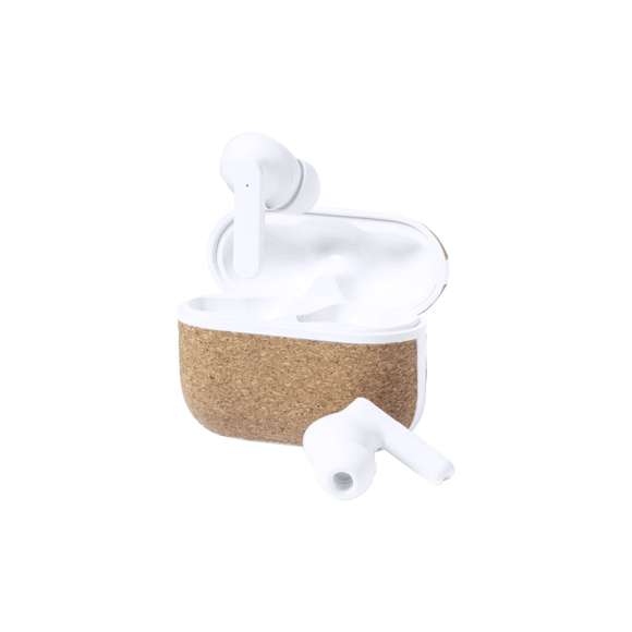 Auriculares intraurales de diseño exclusivo Limited Edition. Con conexión Bluetooth® 5.0, función manos libres y en elegante acabado de color blanco. De diseño ergonómico y con batería de 30 mAh. Incluyen botón de control táctil integrado en el auricular y luz LED de estado de carga. Base de carga a juego, con batería de 300mAh y recubierta en corcho natural, con cable de carga Tipo C incluido. Disponible manual de instrucciones en español e inglés.Presentación en estuche Limited Edition Experience, de diseño único y protegido por derechos de propiedad industrial. Incluida tarjeta en cartón reciclado con descripción Limited Edition.De la perfecta combinación entre exclusividad y diseño nace Limited Edition, una colección especial de ideas promocionales de edición limitada. Un nuevo concepto, inspirado en la fusión de artículos premium con las últimas tendencias, en tiradas de unidades limitadas, y ofreciendo una experiencia de regalo única, exclusiva e inolvidable.Fabricado conforme a los estándares RoHS y en cumplimiento con los siguientes requisitos de seguridad:Sistema de protección contra sobrecalentamiento.Sistema de protección contra sobrecarga.Sistema de bloqueo para evitar cortocircuitos.