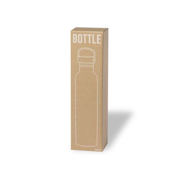 Bidón jumbo de 1,5 l de capacidad, fabricado en acero inox de acabado brillo. Con original tapón a rosca en acero inox, a juego y con asa integrada. Libre de BPA y presentado en caja individual de diseño kraft.Disponible manual de instrucciones en español e inglés.