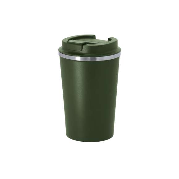 Vaso térmico de sobremesa fabricado en acero inox de doble pared y 350ml de capacidad. Con dosificador en tapa y abrefácil, libre de BPA. Disponible en variada gama de colores mate. Presentado en caja individual de diseño kraft.