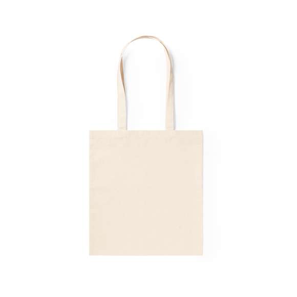 <p><strong>Bolsa Chidel </strong>fabricada en algodón 100%, de acabado natural y en 280g/m2. De acabado cosido y asas largas reforzadas (70 x 2,5 cm). Resistencia hasta 10 kg de peso.</p>